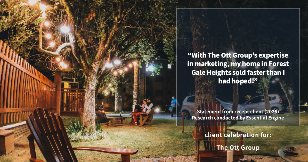 Testimonial for real estate agent The Ott Group with MORE Realty in Beaverton, OR: "With The Ott Group's expertise in marketing, my home in Forest Gale Heights sold faster than I had hoped!"