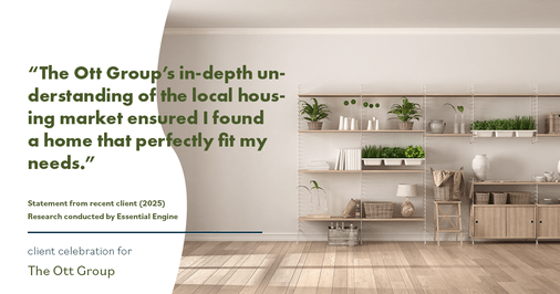 Testimonial for real estate agent The Ott Group with MORE Realty in Tigard, OR: "The Ott Group's in-depth understanding of the local housing market ensured I found a home that perfectly fit my needs."