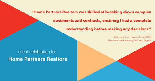 Testimonial for real estate agent Home Partners Realtors with Home Partners Realtors in Dallas, TX: "Home Partners Realtors was skilled at breaking down complex documents and contracts, ensuring I had a complete understanding before making any decisions."