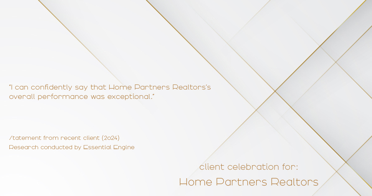 Testimonial for real estate agent Home Partners Realtors with Home Partners Realtors in Dallas, TX: "I can confidently say that Home Partners Realtors's overall performance was exceptional."