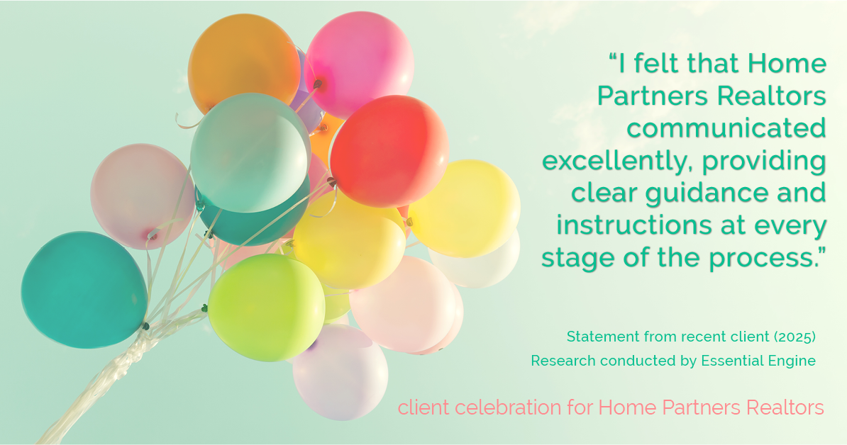 Testimonial for real estate agent Home Partners Realtors with Home Partners Realtors in Dallas, TX: "I felt that Home Partners Realtors communicated excellently, providing clear guidance and instructions at every stage of the process."