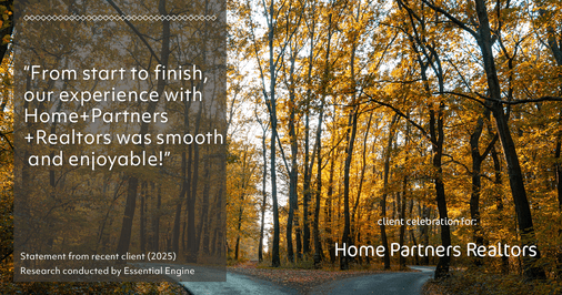 Testimonial for real estate agent Home Partners Realtors with Home Partners Realtors in Dallas, TX: "From start to finish, our experience with Home+Partners+Realtors was smooth and enjoyable!"