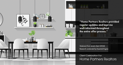 Testimonial for real estate agent Home Partners Realtors with Home Partners Realtors in Dallas, TX: "Home Partners Realtors provided regular updates and kept me well-informed throughout the entire offer process."