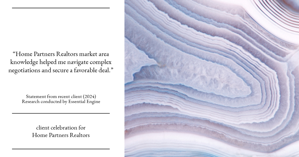 Testimonial for real estate agent Home Partners Realtors with Home Partners Realtors in Dallas, TX: "Home Partners Realtors market area knowledge helped me navigate complex negotiations and secure a favorable deal."