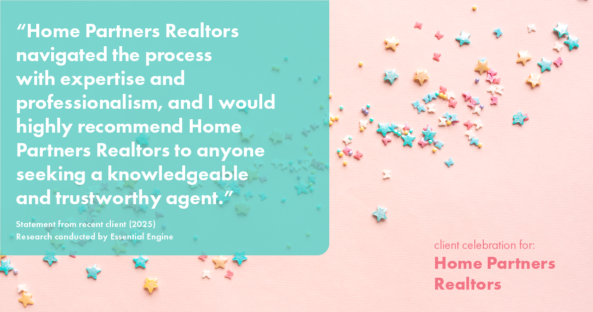 Testimonial for real estate agent Home Partners Realtors with Home Partners Realtors in Dallas, TX: "Home Partners Realtors navigated the process with expertise and professionalism, and I would highly recommend Home Partners Realtors to anyone seeking a knowledgeable and trustworthy agent."