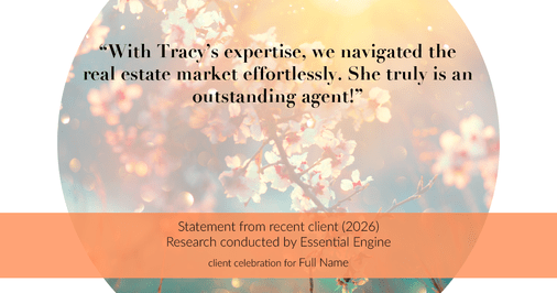 Testimonial for real estate agent Tracy Owen with Premiere Property Group, LLC in Vancouver, Washington: "With Tracy's expertise, we navigated the real estate market effortlessly. She truly is an outstanding agent!"