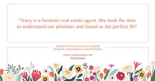 Testimonial for real estate agent Tracy Owen with Premiere Property Group, LLC in Vancouver, Washington: "Tracy is a fantastic real estate agent. She took the time to understand our priorities and found us the perfect fit!"