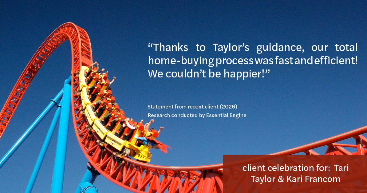 Testimonial for real estate agent Tari Taylor Kari Francom with PREMIER HOMES REALTY in St. Augustine, FL: "Thanks to Taylor's guidance, our total home-buying process was fast and efficient! We couldn't be happier!"