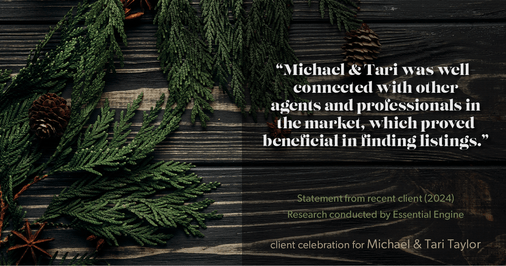 Testimonial for real estate agent Michael & Tari Taylor with PREMIER HOMES REALTY in St. Augustine, FL: "Michael & Tari was well-connected with other agents and professionals in the market, which proved beneficial in finding listings."