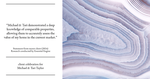 Testimonial for real estate agent Michael & Tari Taylor with PREMIER HOMES REALTY in St. Augustine, FL: "Michael & Tari demonstrated a deep knowledge of comparable properties, allowing them to accurately assess the value of my home in the current market."