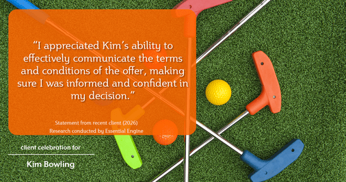 Testimonial for real estate agent Kim Bowling with Compass RE Texas, LLC in Fredericksburg, TX: "I appreciated Kim's ability to effectively communicate the terms and conditions of the offer, making sure I was informed and confident in my decision."