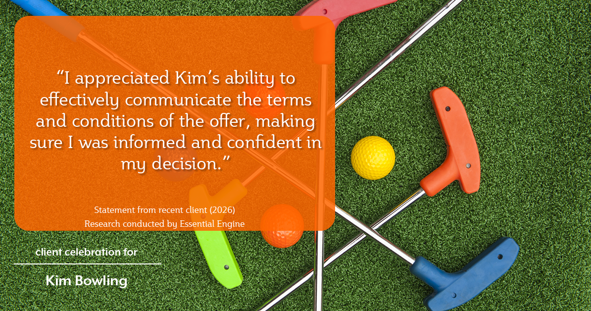 Testimonial for real estate agent Kim Bowling with Compass RE Texas, LLC in Fredericksburg, TX: "I appreciated Kim's ability to effectively communicate the terms and conditions of the offer, making sure I was informed and confident in my decision."