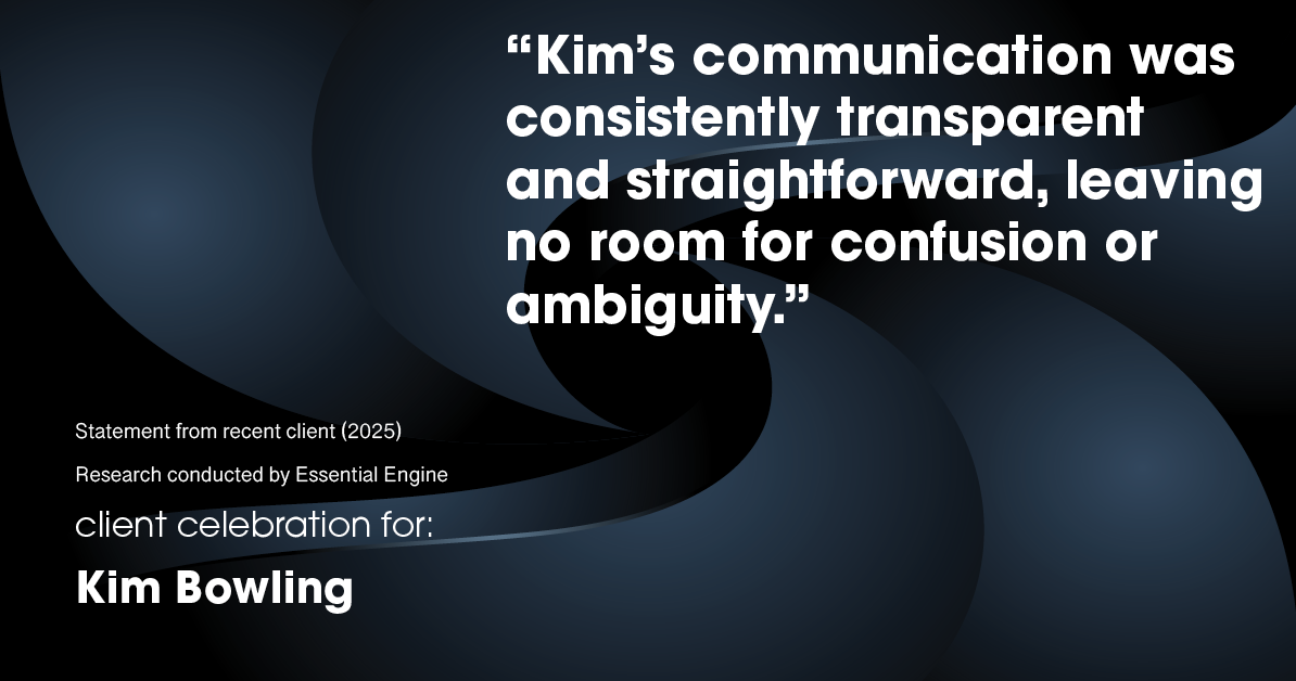 Testimonial for real estate agent Kim Bowling with Compass RE Texas, LLC in , : "Kim's communication was consistently transparent and straightforward, leaving no room for confusion or ambiguity."