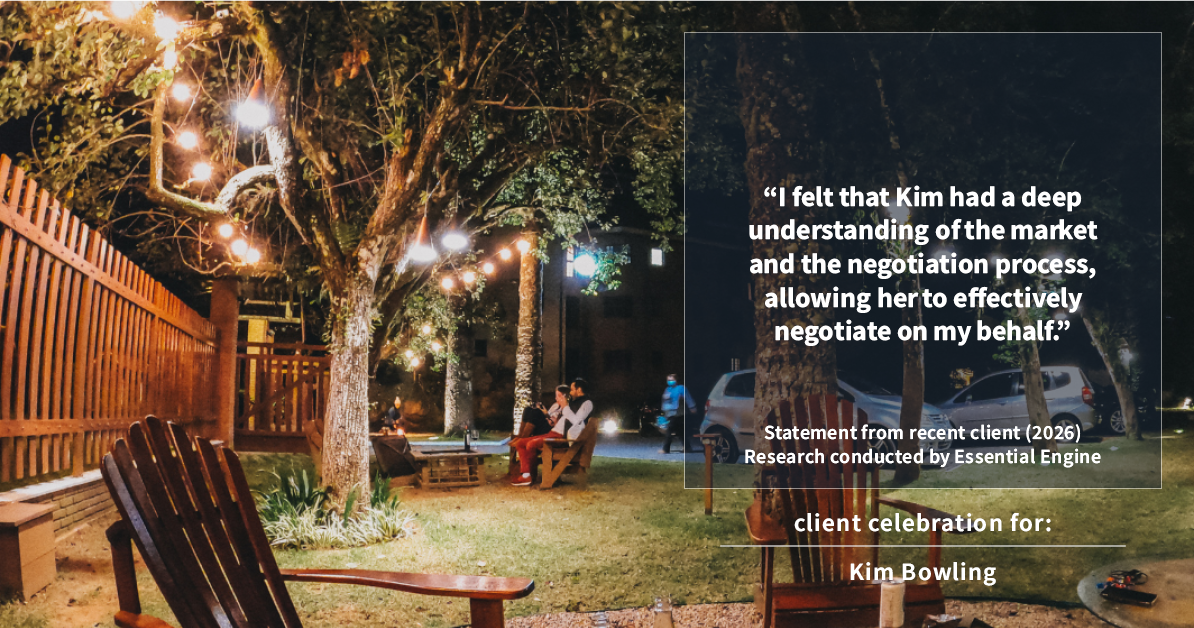 Testimonial for real estate agent Kim Bowling with Compass RE Texas, LLC in Fredericksburg, TX: "I felt that Kim had a deep understanding of the market and the negotiation process, allowing her to effectively negotiate on my behalf."