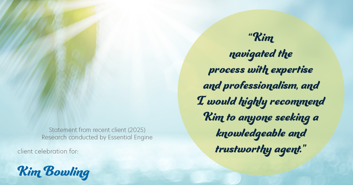 Testimonial for real estate agent Kim Bowling with Compass RE Texas, LLC in , : "Kim navigated the process with expertise and professionalism, and I would highly recommend Kim to anyone seeking a knowledgeable and trustworthy agent."