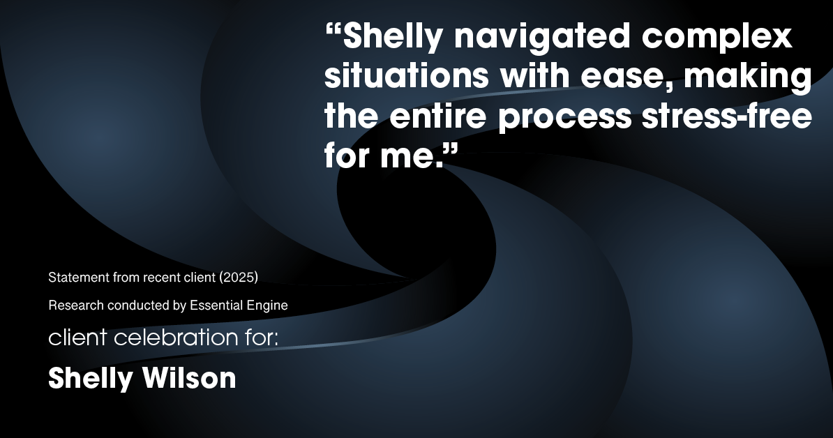 Testimonial for mortgage professional Shelly Wilson with Wilson Group Mortgage in Flower Mound, TX: "Shelly navigated complex situations with ease, making the entire process stress-free for me."