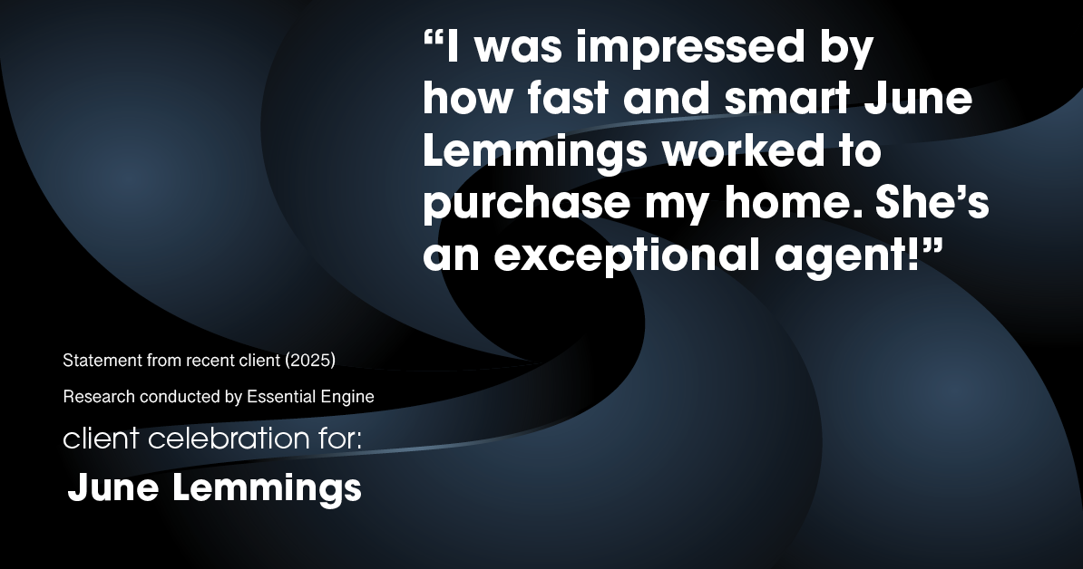 Testimonial for real estate agent June Lemmings with Keller Williams 1st Realty in Greeley, CO: "I was impressed by how fast and smart June Lemmings worked to purchase my home. She's an exceptional agent!"