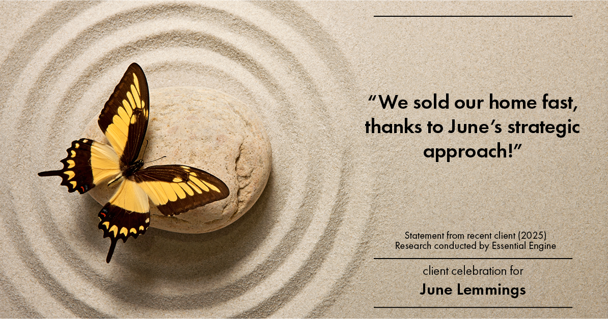 Testimonial for real estate agent June Lemmings with Keller Williams Realty in Greeley, CO: "We sold our home fast, thanks to June's strategic approach!"