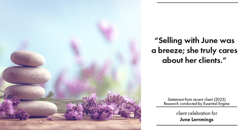 Testimonial for real estate agent June Lemmings with Keller Williams Realty in Greeley, CO: "Selling with June was a breeze; she truly cares about her clients."