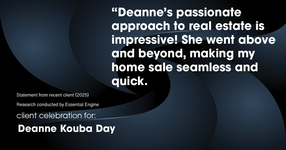 Testimonial for real estate agent Deanne Kouba Day with Day & Company, Inc. in Keenesburg, CO: "Deanne's passionate approach to real estate is impressive! She went above and beyond, making my home sale seamless and quick.