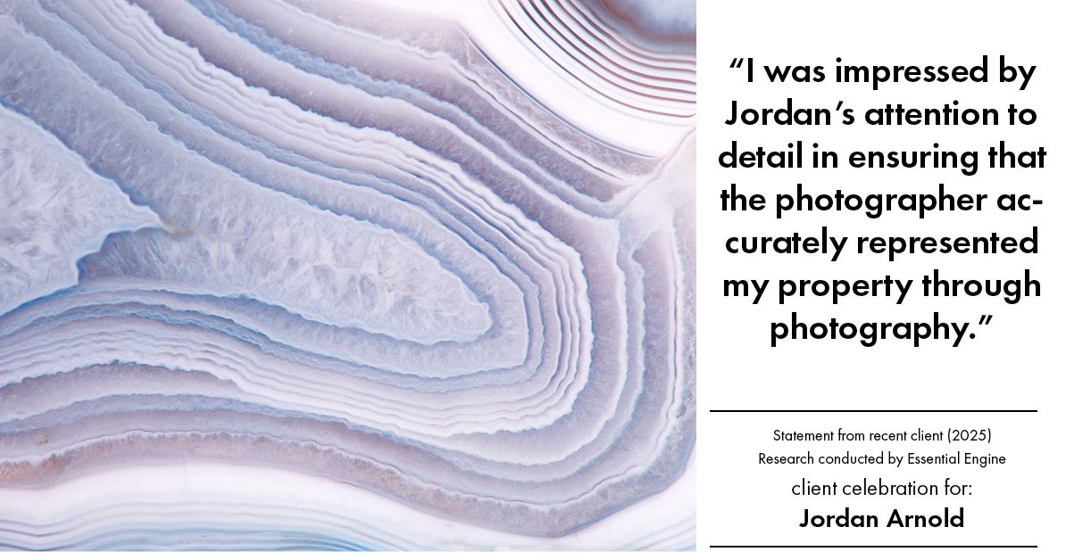 Testimonial for real estate agent Jordan Arnold with Compass RE in Ardmore, PA: "I was impressed by Jordan's attention to detail in ensuring that the photographer accurately represented my property through photography."