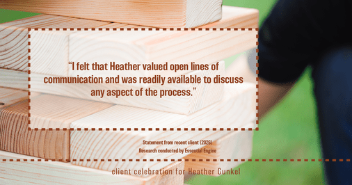 Testimonial for real estate agent Heather Gunkel with Keller Williams Real Estate Langhorne in Langhorne, PA: "I felt that Heather valued open lines of communication and was readily available to discuss any aspect of the process."