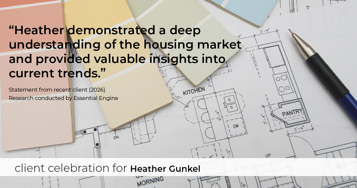 Testimonial for real estate agent Heather Gunkel with Keller Williams Real Estate Langhorne in Langhorne, PA: "Heather demonstrated a deep understanding of the housing market and provided valuable insights into current trends."
