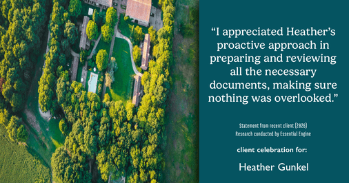 Testimonial for real estate agent Heather Gunkel with Keller Williams Real Estate Langhorne in Langhorne, PA: "I appreciated Heather's proactive approach in preparing and reviewing all the necessary documents, making sure nothing was overlooked."