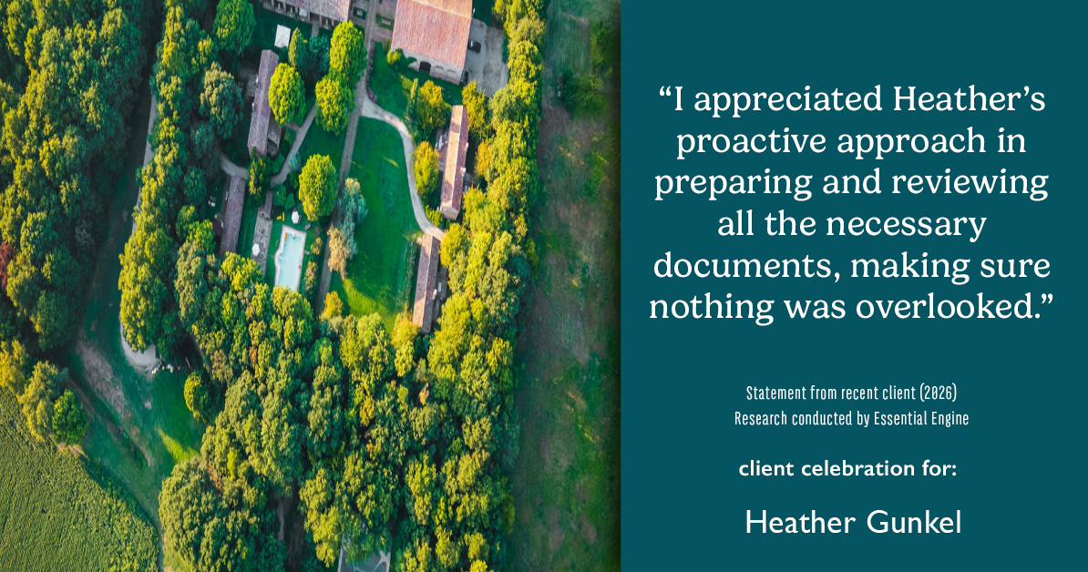Testimonial for real estate agent Heather Gunkel with Keller Williams Real Estate Langhorne in Langhorne, PA: "I appreciated Heather's proactive approach in preparing and reviewing all the necessary documents, making sure nothing was overlooked."