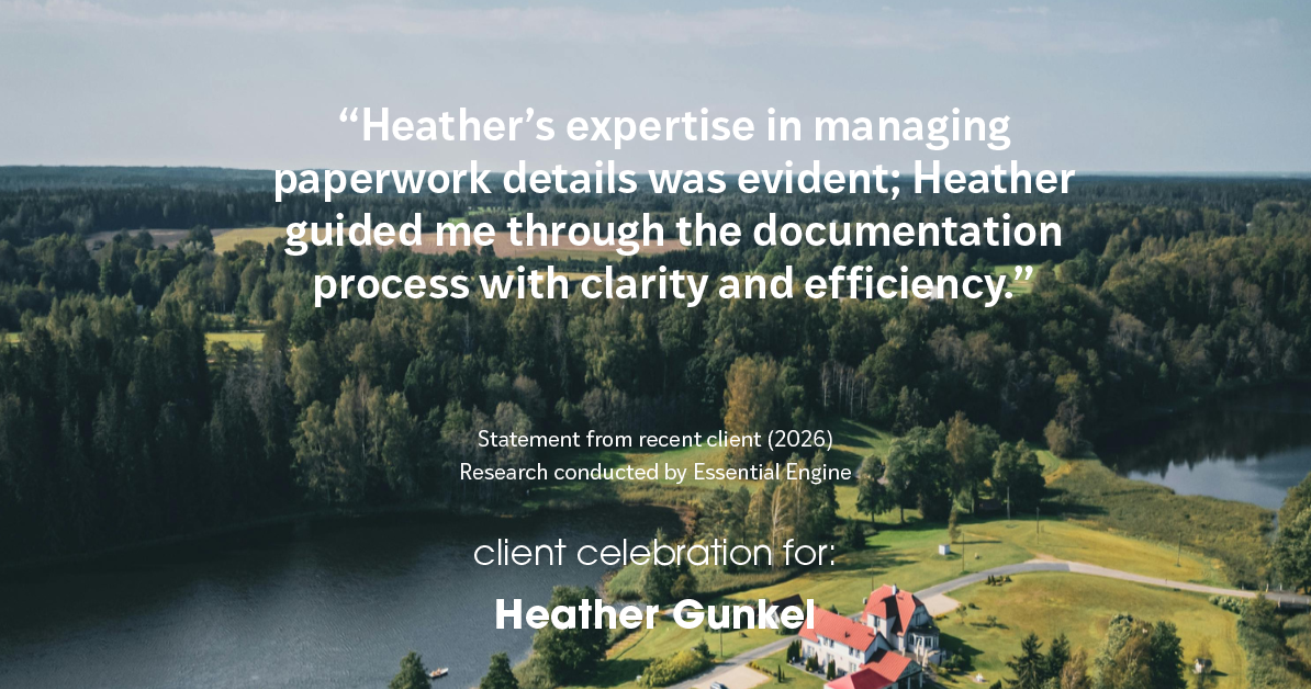 Testimonial for real estate agent Heather Gunkel with Keller Williams Real Estate Langhorne in Langhorne, PA: "Heather's expertise in managing paperwork details was evident; Heather guided me through the documentation process with clarity and efficiency."