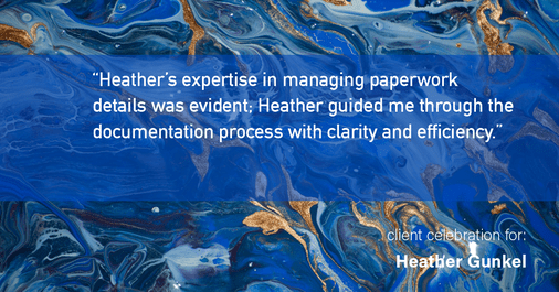 Testimonial for real estate agent Heather Gunkel with Keller Williams Real Estate Langhorne in Langhorne, PA: "Heather's expertise in managing paperwork details was evident; Heather guided me through the documentation process with clarity and efficiency."