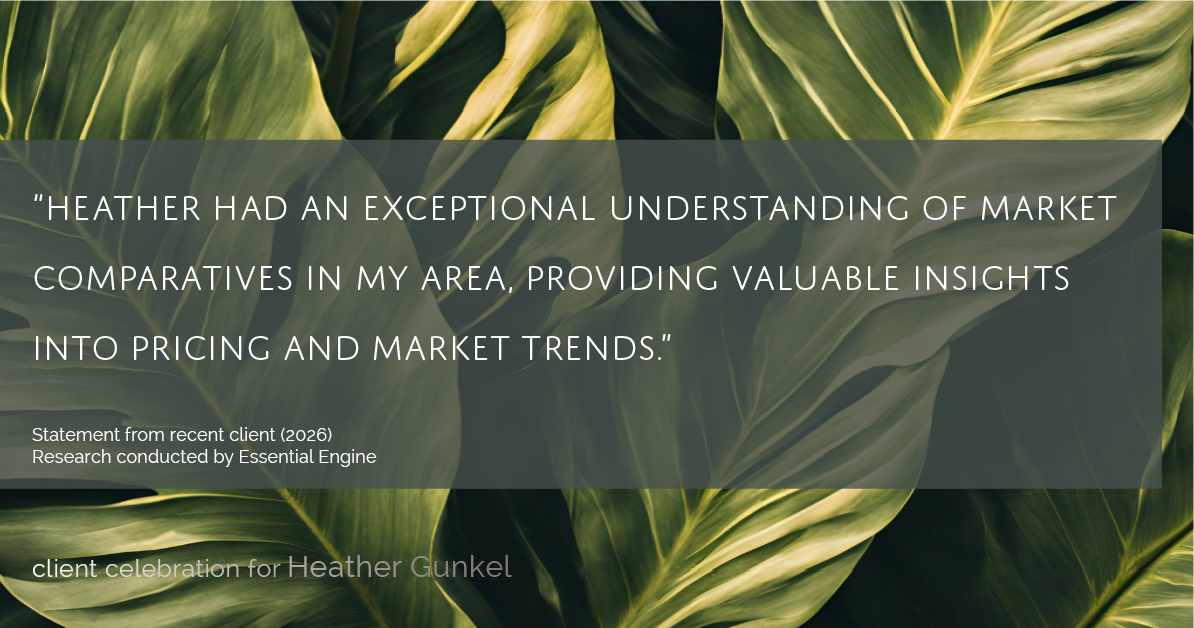 Testimonial for real estate agent Heather Gunkel with Keller Williams Real Estate Langhorne in Langhorne, PA: "Heather had an exceptional understanding of market comparatives in my area, providing valuable insights into pricing and market trends."