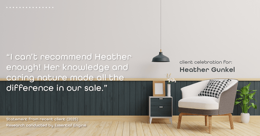Testimonial for real estate agent Heather Gunkel with Keller Williams Real Estate Langhorne in Langhorne, PA: "I can't recommend Heather enough! Her knowledge and caring nature made all the difference in our sale."