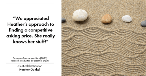 Testimonial for real estate agent Heather Gunkel with Keller Williams Real Estate Langhorne in Langhorne, PA: "We appreciated Heather's approach to finding a competitive asking price. She really knows her stuff!"
