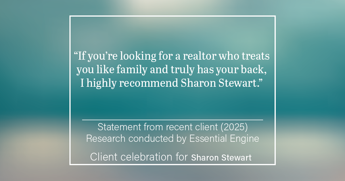 Testimonial for real estate agent Sharon Stewart with EXP Realty in New Castle, DE: “If you’re looking for a realtor who treats you like family and truly has your back, I highly recommend Sharon Stewart."