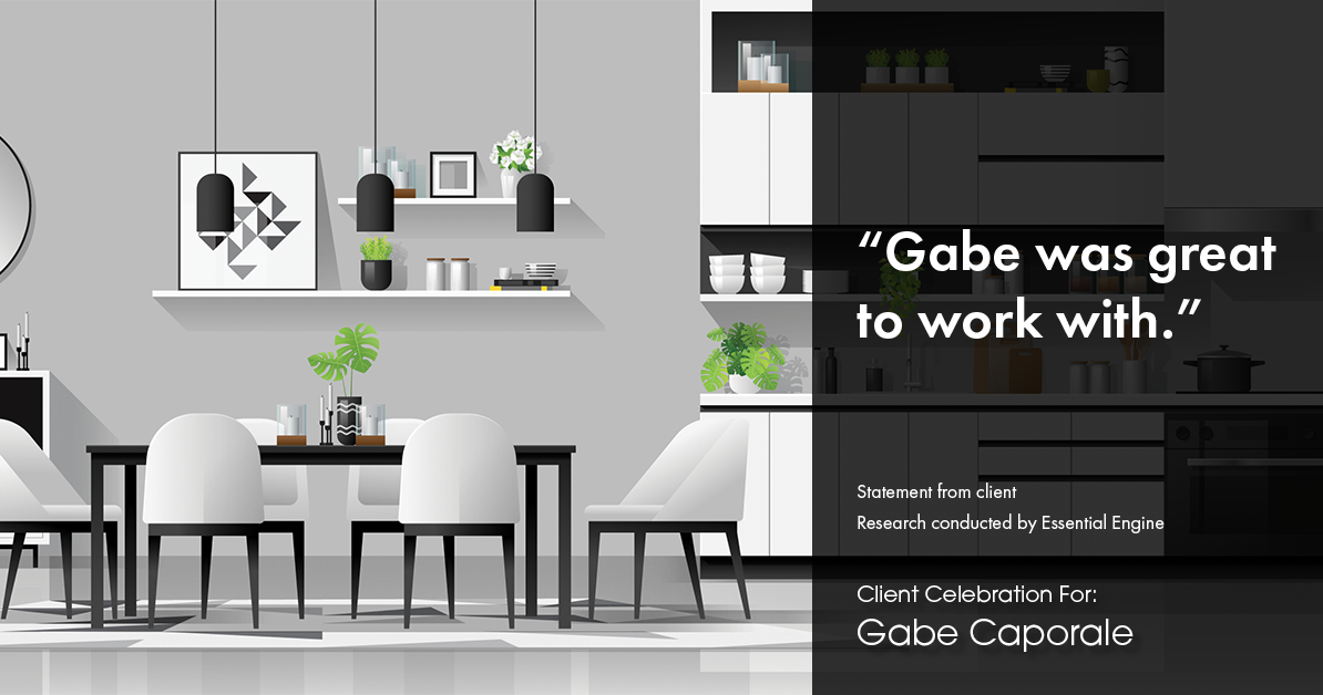 Testimonial for real estate agent Gabe Caporale with Caporale Realty Group in Elmwood Park, IL: “Gabe was great to work with."