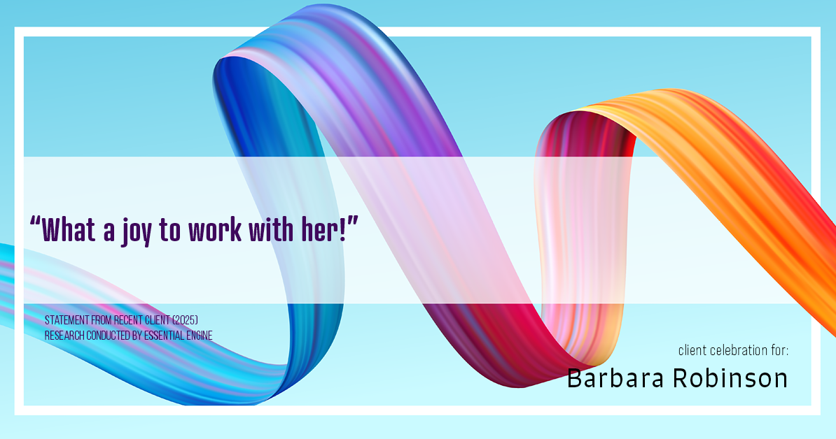 Testimonial for real estate agent Barbara Robinson with Red Apple Realty, Inc. in Hudson, NY: “What a joy to work with her!”