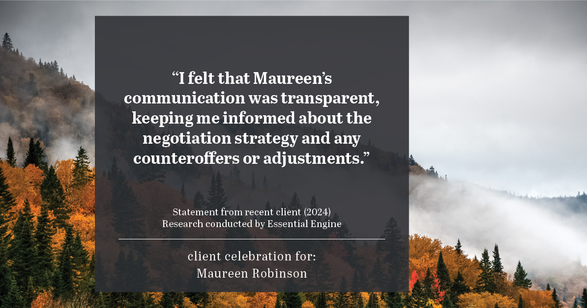 Testimonial for real estate agent Maureen Robinson with Keller Williams Real Estate in West Chester, PA: 