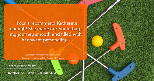 Testimonial for real estate agent Katherine Justice with London Properties in Fresno, CA: "I can't recommend Katherine enough! She made our home-buying journey smooth and filled with her sweet personality."