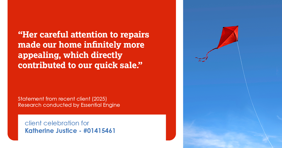 Testimonial for real estate agent Katherine Justice with EXP Realty of Northern California in Fresno, CA: Her careful attention to repairs made our home infinitely more appealing, which directly contributed to our quick sale.
