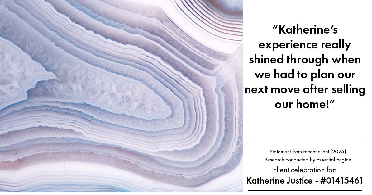 Testimonial for real estate agent Katherine Justice with EXP Realty of Northern California in Fresno, CA: "Katherine's experience really shined through when we had to plan our next move after selling our home!"