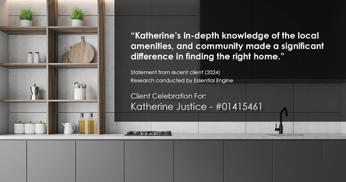 Testimonial for real estate agent Katherine Justice with EXP Realty of Northern California in Fresno, CA: "Katherine's in-depth knowledge of the local amenities, and community made a significant difference in finding the right home."