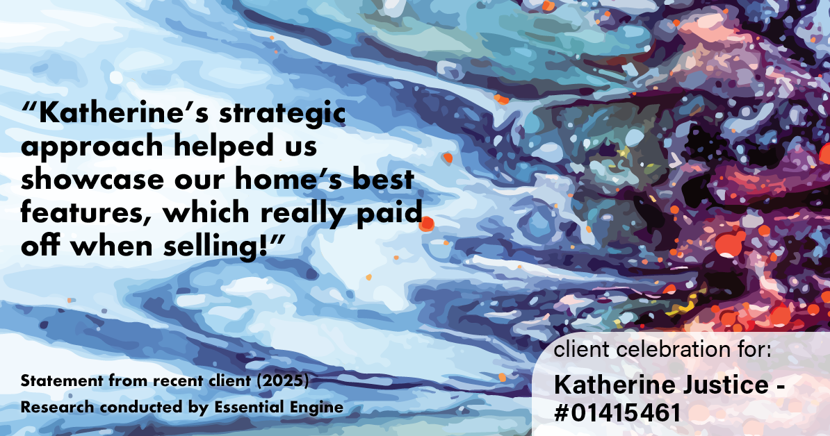 Testimonial for real estate agent Katherine Justice with EXP Realty of Northern California in Fresno, CA: "Katherine's strategic approach helped us showcase our home's best features, which really paid off when selling!"