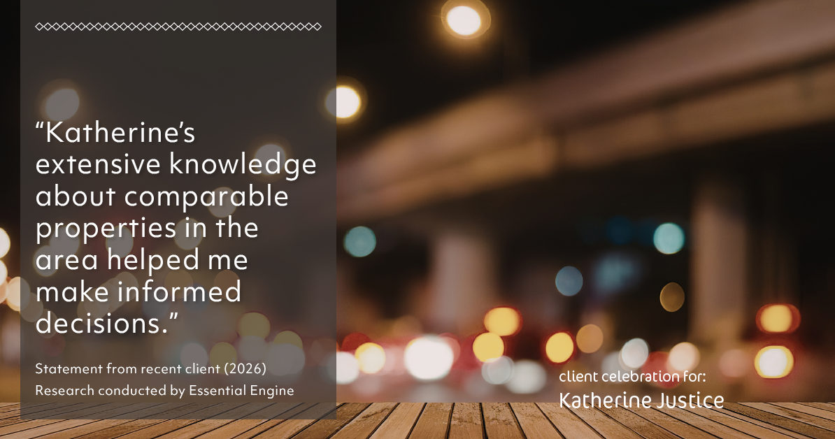 Testimonial for real estate agent Katherine Justice with London Properties in Fresno, CA: "Katherine's extensive knowledge about comparable properties in the area helped me make informed decisions."