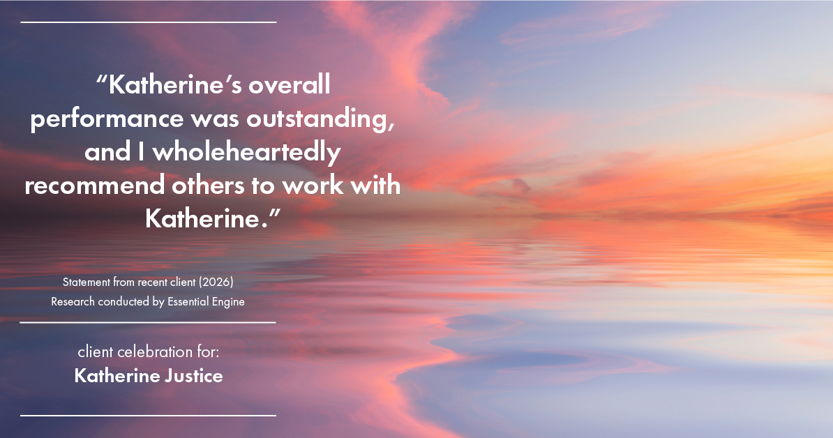 Testimonial for real estate agent Katherine Justice with London Properties in Fresno, CA: "Katherine's overall performance was outstanding, and I wholeheartedly recommend others to work with Katherine."