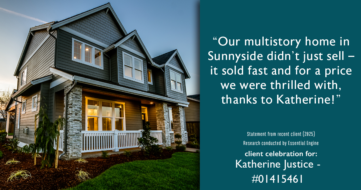 Testimonial for real estate agent Katherine Justice with EXP Realty of Northern California in Fresno, CA: "Our multistory home in Sunnyside didn't just sell – it sold fast and for a price we were thrilled with, thanks to Katherine!"