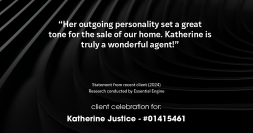 Testimonial for real estate agent Katherine Justice with EXP Realty of Northern California in Fresno, CA: "Her outgoing personality set a great tone for the sale of our home. Katherine is truly a wonderful agent!"
