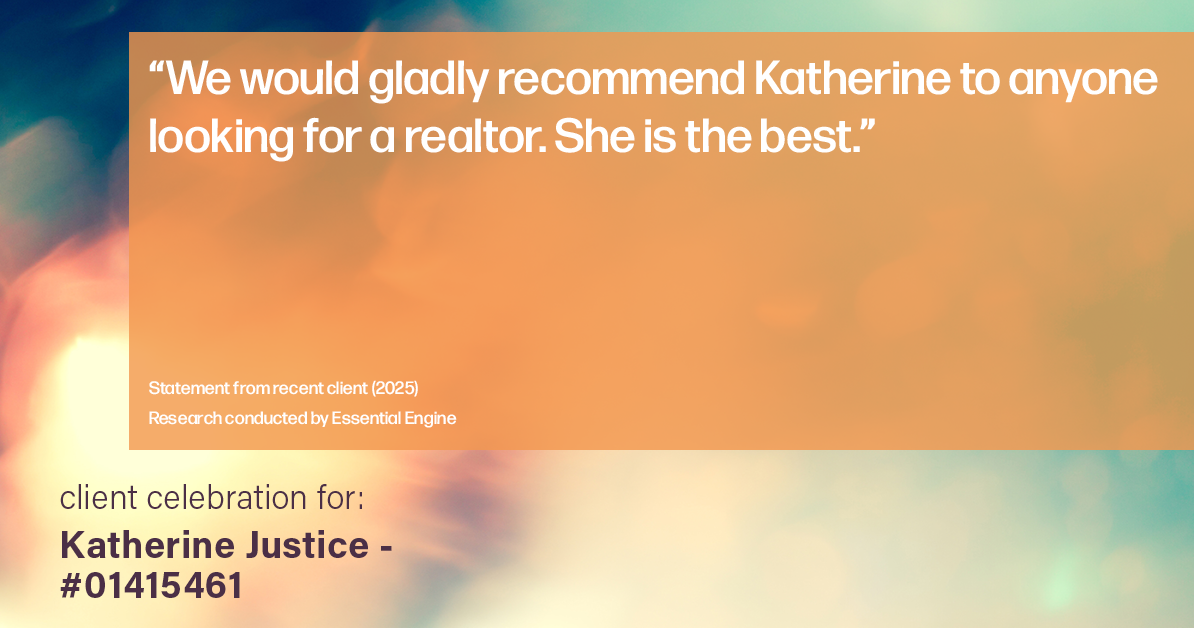 Testimonial for real estate agent Katherine Justice with EXP Realty of Northern California in Fresno, CA: "We would gladly recommend Katherine to anyone looking for a realtor. She is the best."