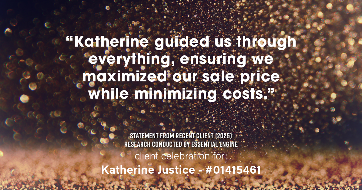 Testimonial for real estate agent Katherine Justice with EXP Realty of Northern California in Fresno, CA: "Katherine guided us through everything, ensuring we maximized our sale price while minimizing costs."
