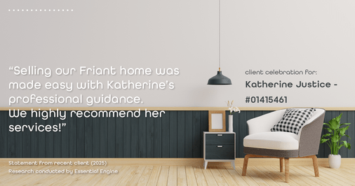 Testimonial for real estate agent Katherine Justice with EXP Realty of Northern California in Fresno, CA: "Selling our Friant home was made easy with Katherine's professional guidance. We highly recommend her services!"